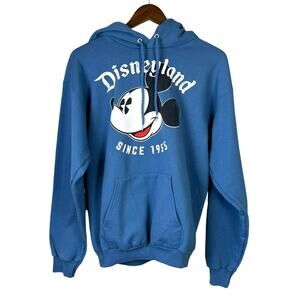 Disneyland Resort Since 1955 Blue Mickey Mouse Unisex Pullover Hoodie Sweatshirt